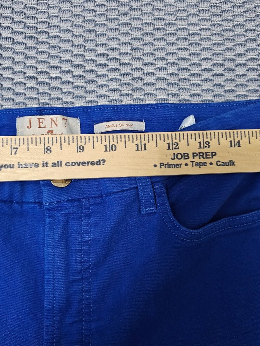 JEN7 by 7 For All Mankind Blue Ankle Skinny High-Rise Jeans Women’s - Size 10 - Picture 5 of 8